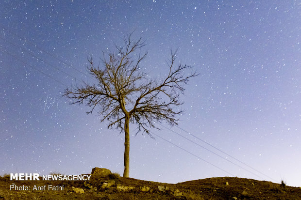 Geminids meteor shower in Iranian sky