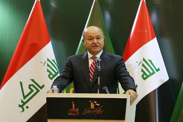Iraqi president extends appreciation to Iran on anniv. of victory over ISIL