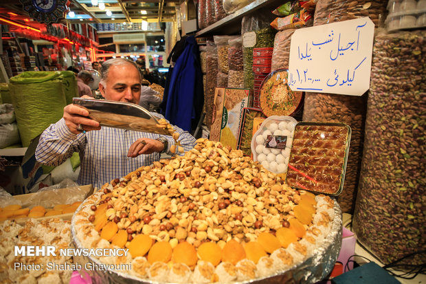 التسوق لليلة يلدا في ايران
