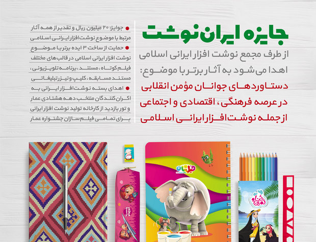 اعلام جایزه مردمی «ایران نوشت» در نهمین جشنواره عمار