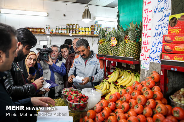 گشت سازمان تعزیرات حکومتی به مناسبت شب یلدا