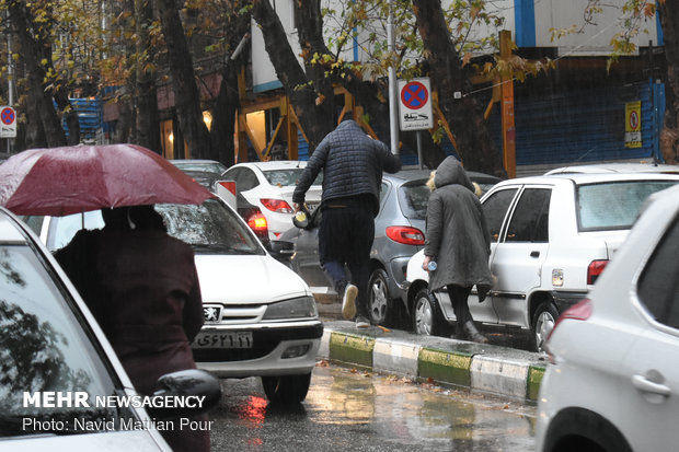 Autumn rainfall in Tehran