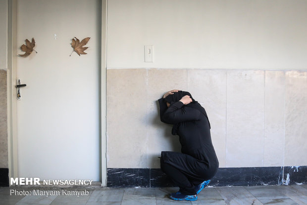 Earthquake drill in dormitories 