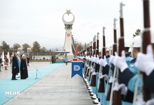 استقبال رسمی اردوغان از روحانی