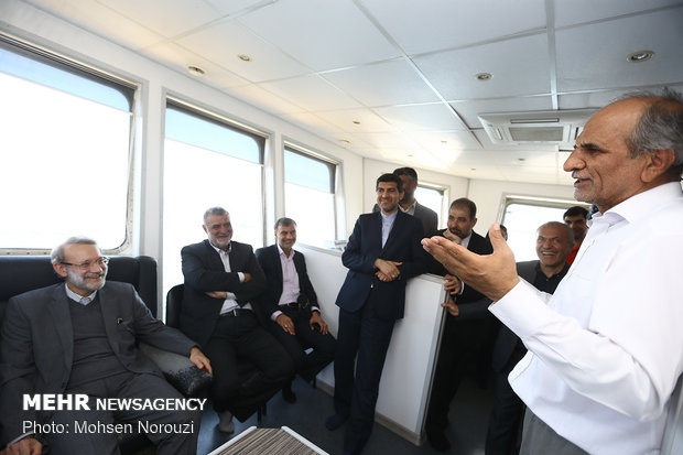 Parl. speaker visits open ocean fish fam in PG