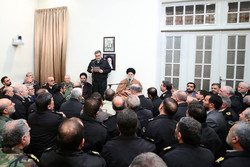 دیدار جمعی از فرماندهان و مسئولان نیروی انتظامی با رهبر انقلاب