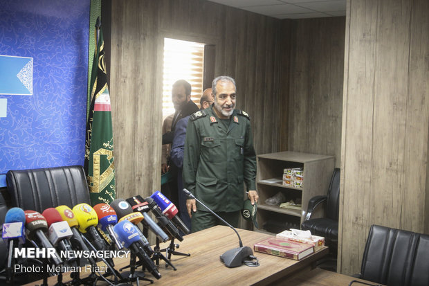 نشست خبری سردار صفر علی موسوی فرمانده سپاه حفاظت هواپیمایی