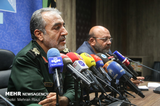 نشست خبری سردار صفر علی موسوی فرمانده سپاه حفاظت هواپیمایی