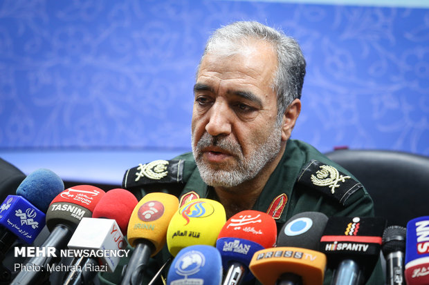 نشست خبری سردار صفر علی موسوی فرمانده سپاه حفاظت هواپیمایی