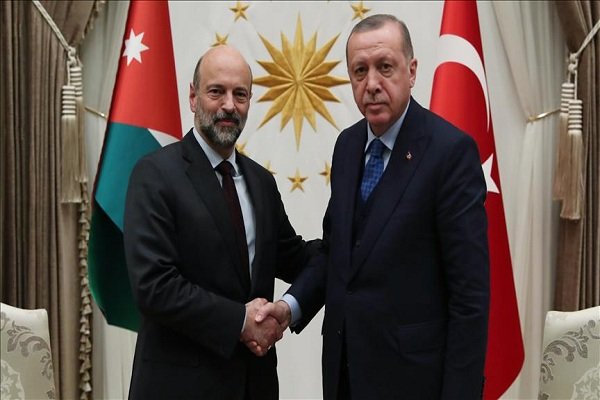 ترک صدر کی اردن کے وزیر اعظم سے ملاقات