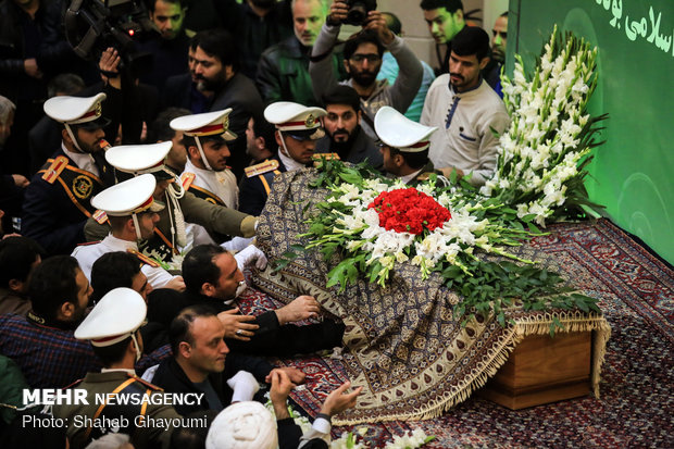 Ayetullah Şahrudi'nin cenaze töreni Tahran'da yapıldı