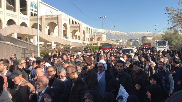 تشییع پیکر آیت الله هاشمی شاهرودی