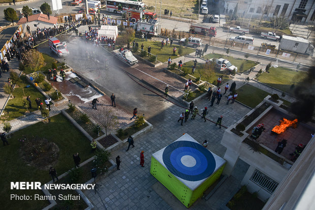 Quake drills at Ferdowsi University