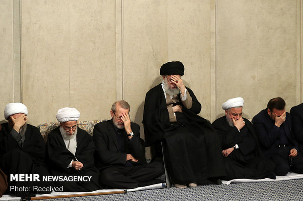 Leader attends commemoration ceremony of Ayat. Shahroudi 