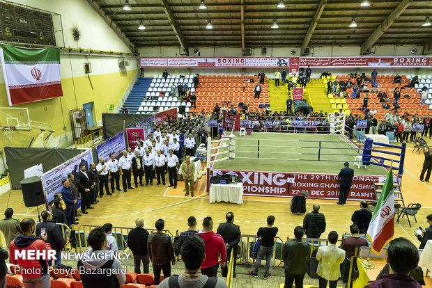 Boxing competitions in Rasht