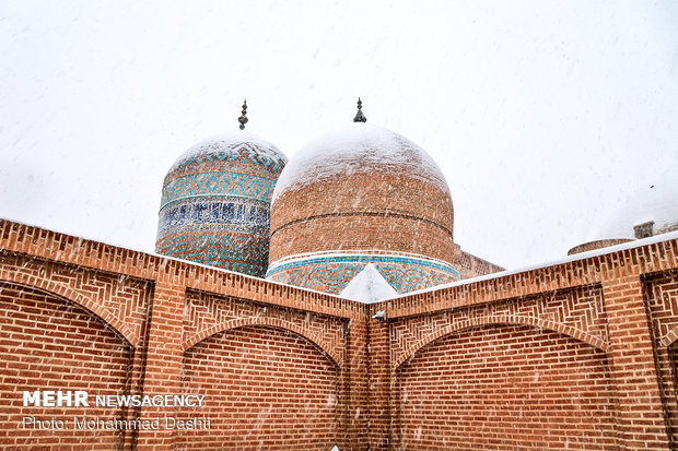 سفید پوش شدن اردبیل در روز های اول زمستان