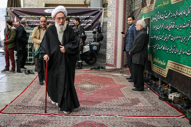 Memorial service for the late Ayat. Hashemi Shahroudi holds in Ark Mosque 