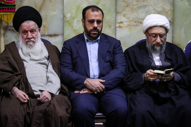 مراسم ترحیم مرحوم آیت الله هاشمی شاهرودی