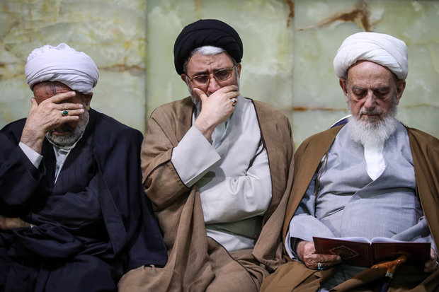 مراسم ترحیم مرحوم آیت الله هاشمی شاهرودی
