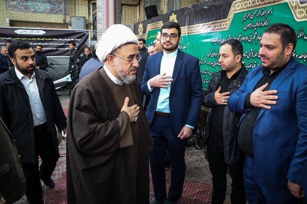 مراسم ترحیم مرحوم آیت الله هاشمی شاهرودی