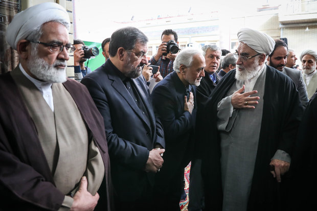 مراسم ترحیم مرحوم آیت الله هاشمی شاهرودی