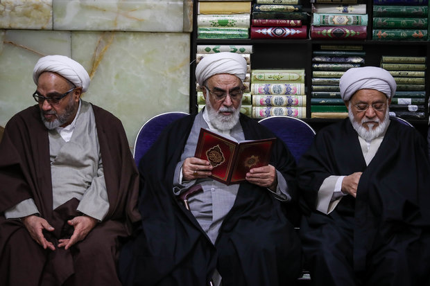 مراسم ترحیم مرحوم آیت الله هاشمی شاهرودی