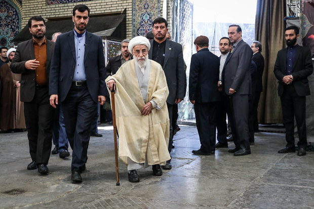 مراسم ترحیم مرحوم آیت الله هاشمی شاهرودی