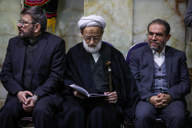 Memorial service for the late Ayat. Hashemi Shahroudi holds in Ark Mosque 