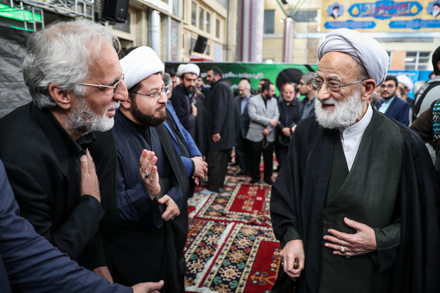 Memorial service for the late Ayat. Hashemi Shahroudi holds in Ark Mosque 