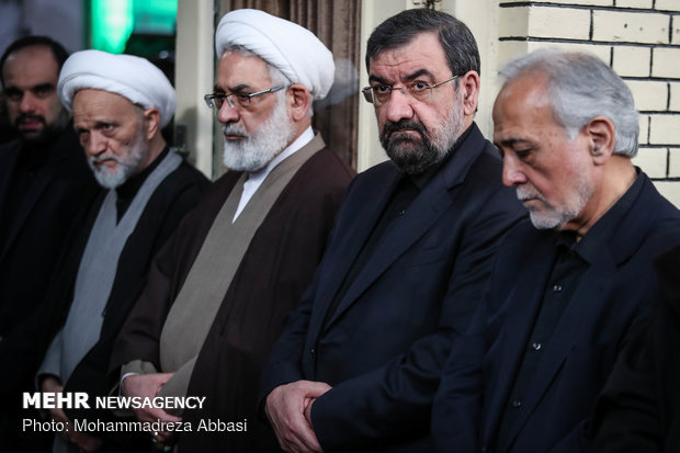 Memorial service for the late Ayat. Hashemi Shahroudi holds in Ark Mosque 