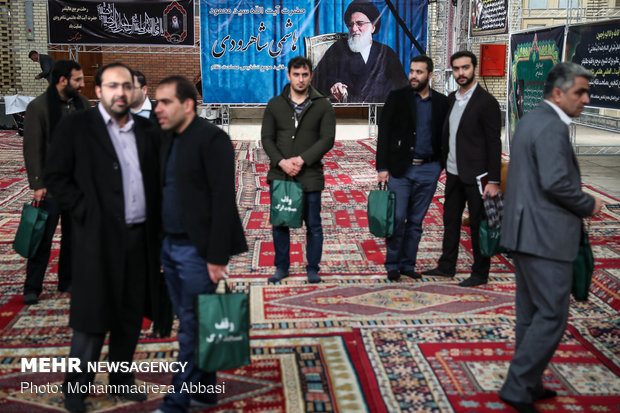 Memorial service for the late Ayat. Hashemi Shahroudi holds in Ark Mosque 