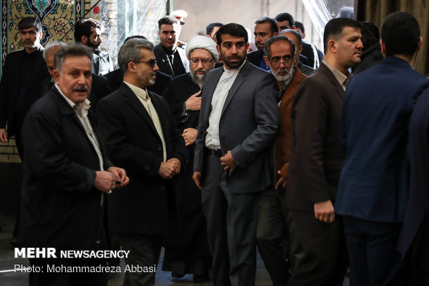 Memorial service for the late Ayat. Hashemi Shahroudi holds in Ark Mosque 