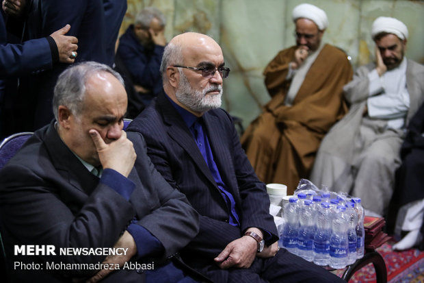 مراسم ترحیم مرحوم آیت الله هاشمی شاهرودی