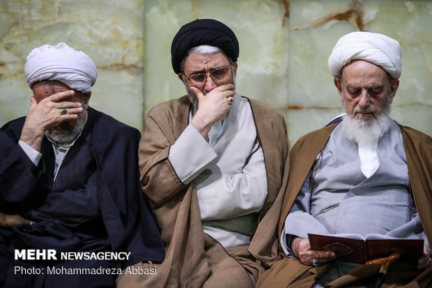 مراسم ترحیم مرحوم آیت الله هاشمی شاهرودی