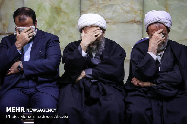 مراسم ترحیم مرحوم آیت الله هاشمی شاهرودی