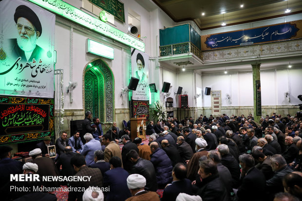 مراسم ترحیم مرحوم آیت الله هاشمی شاهرودی