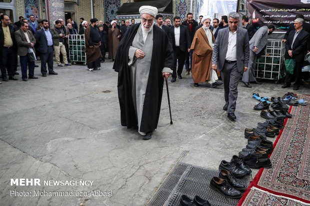 مراسم ترحیم مرحوم آیت الله هاشمی شاهرودی