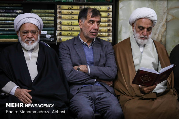 مراسم ترحیم مرحوم آیت الله هاشمی شاهرودی