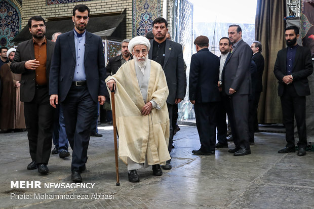 مراسم ترحیم مرحوم آیت الله هاشمی شاهرودی