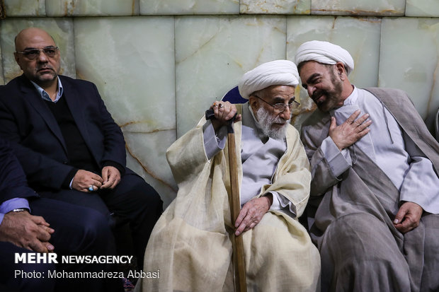 مراسم ترحیم مرحوم آیت الله هاشمی شاهرودی