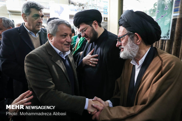 مراسم ترحیم مرحوم آیت الله هاشمی شاهرودی