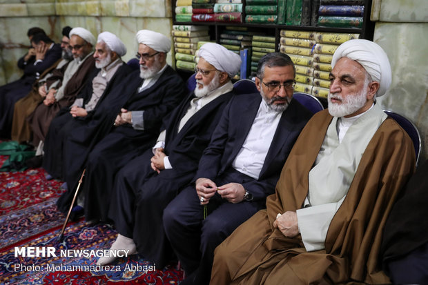 مراسم ترحیم مرحوم آیت الله هاشمی شاهرودی