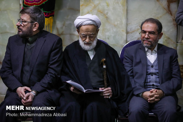 مراسم ترحیم مرحوم آیت الله هاشمی شاهرودی