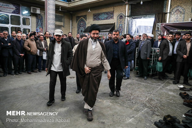 مراسم ترحیم مرحوم آیت الله هاشمی شاهرودی