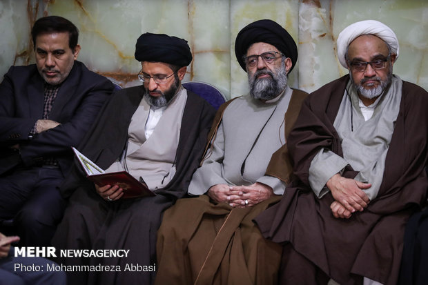 مراسم ترحیم مرحوم آیت الله هاشمی شاهرودی