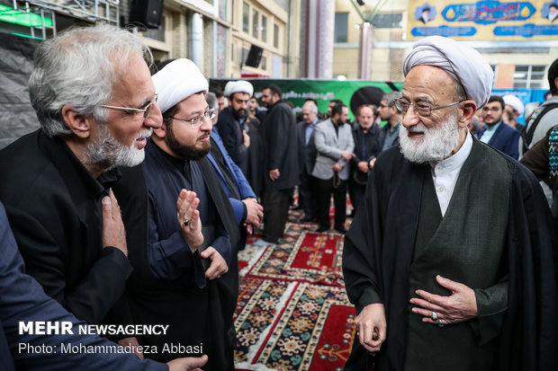 Memorial service for the late Ayat. Hashemi Shahroudi holds in Ark Mosque 