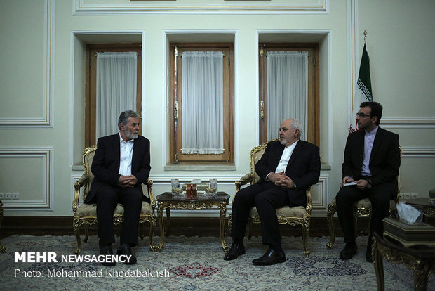 ایرانی وزیر خارجہ سے فلسطینی تحریک جہاد اسلامی کے سکریٹری کی ملاقات