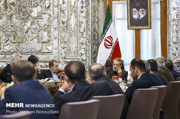 دیدار جمعی از شهرداران کلانشهرها با علی لاریجانی رئیس مجلس شورای اسلامی