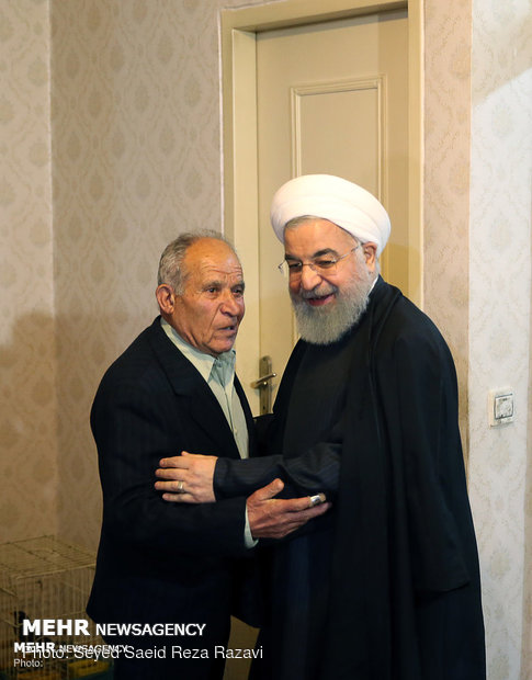 President Rouhani visits Christian family