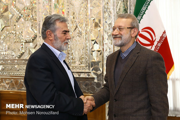 PIJ Sec. Gen. meets with Iranian Parl. Speaker 